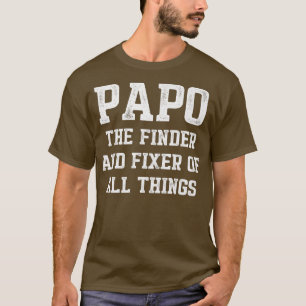 Papo Grandpa Waarom dag van opa-vaders T-shirt