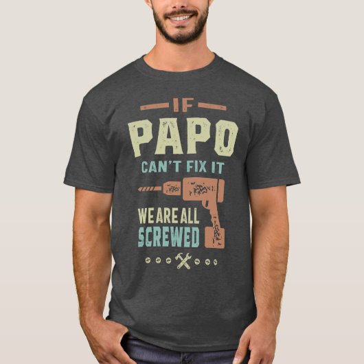 Papo kan het niet oplossen t-shirt (Voorkant)