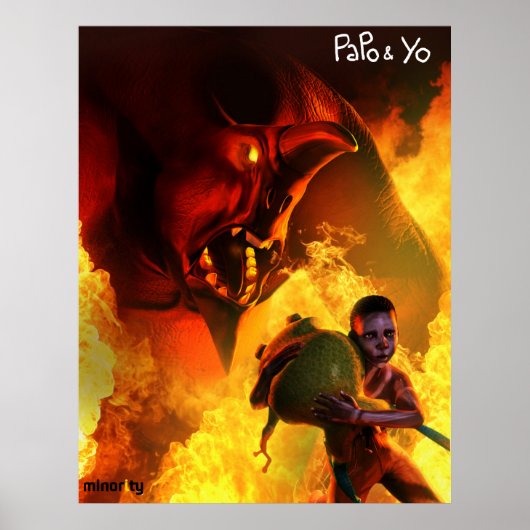 Papo & Yo Angry Monster Poster (Voorkant)