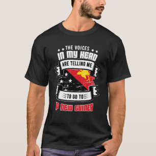 Papoea-Nieuw-Guinea in mijn hoofd T-shirt