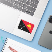 Papoea-Nieuw-Guinea Sticker (Laptop met iPhone)