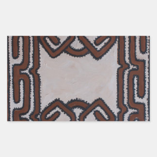 Papoea-Nieuw-Guinea tapa doek Rechthoekige Sticker