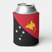 Papoea-Nieuw-Guinea vlag Blikjeskoeler (Blikje Achterkant)