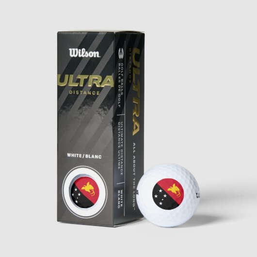 Papoea-Nieuw-Guinea vlag Golfballen (Verpakking)