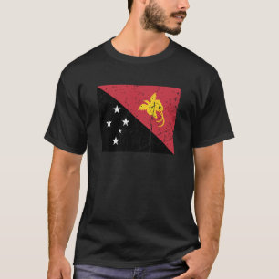 Papoea-Nieuw-Guinea Vlag Grafisch Voor Mannen Vrou T-shirt