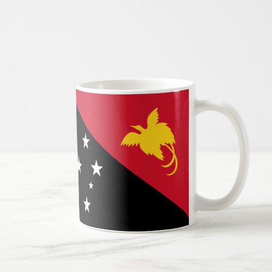 Papoea-Nieuw-Guinea Vlag Keramische Koffie Mok (Rechts)