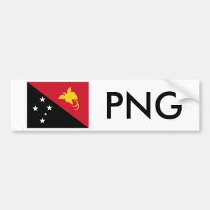 Papoea-Nieuw-Guinea Vlag & PNG Bumpersticker