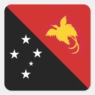 Papoea-Nieuw-Guinea Vlag Sticker