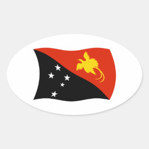 Papoea-Nieuw-Guinea Vlag Sticker
