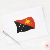 Papoea-Nieuw-Guinea Vlag Sticker (Envelop)