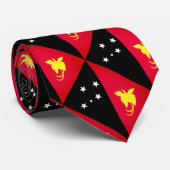 Papoea-Nieuw-Guinea vlag Stropdas (Opgerold)