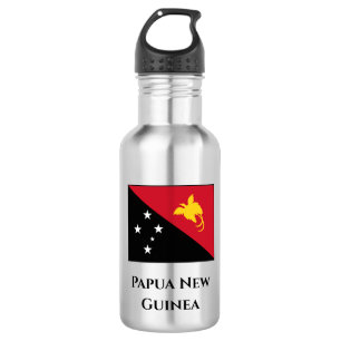 Papoea-Nieuw-Guinea vlag Waterfles