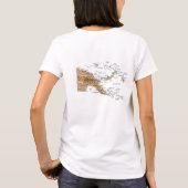 Papoea-Nieuw-Guinea Vlag x kaart T-Shirt (Achterkant)