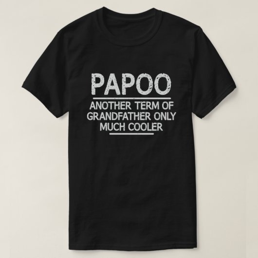 Papoo Definition Funny Betekenis opa Gift  T-shirt (Design voorkant)