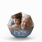 Papou Grandpa Jaar ingesteld Fotoblokken (Voorkant)