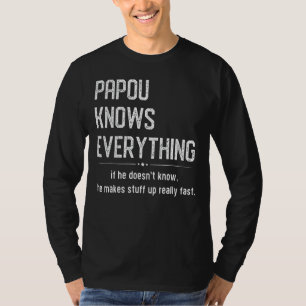 papou weet alles sarcasme memes sarcastisch qu t-shirt