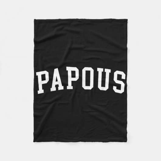 Papous _2 fleece deken (Voorkant)