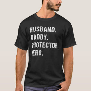 Pappa-beschermer Hero Best Fathers Day Gift T-shirt