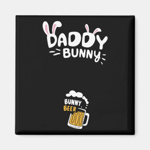 pappa konijn paasvrouw Shirt zwanger mam matching Magneet