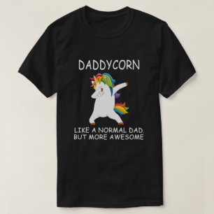pappa unicorn als een normale vader , maar nog koe t-shirt