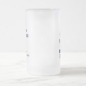 Pappa's plezier ontspannen en drink bier blauwe mo matglas bierpul (Center)