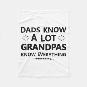 Pappas weten veel Opa's weten alles Papa Vader Fleece Deken