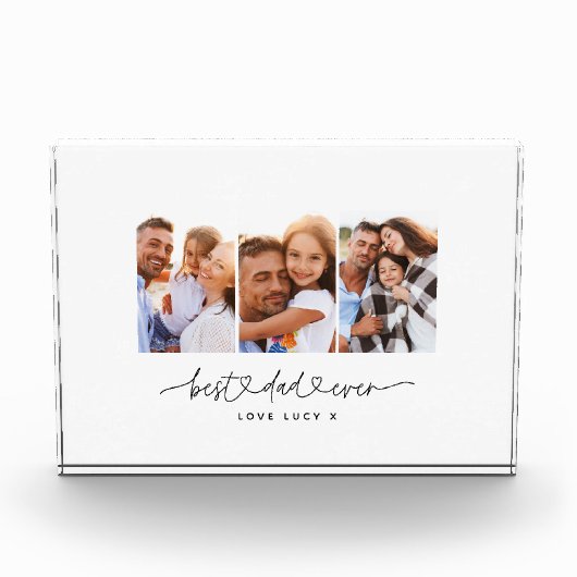 papper een leuk modern script multi foto gift  (Voorkant)