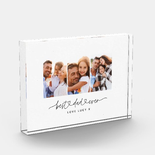 papper een leuk modern script multi foto gift  (Links)