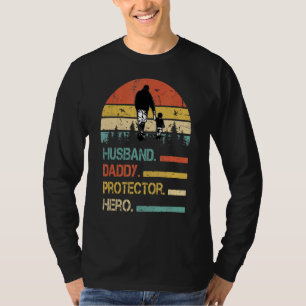 Pappie beschermster Hero Vaderdag voor pap T-shirt
