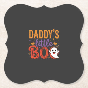 Pappies kleine Boo Halloween-spookontwerp Kartonnen Onderzetters