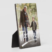 Pappous Greek grootvader één foto Fotoplaat (Zijkant)