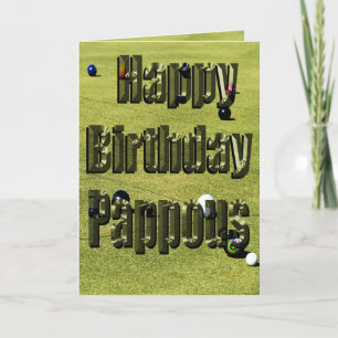 Pappous Joyeux Anniversaire Carte de Bowls De Pelo