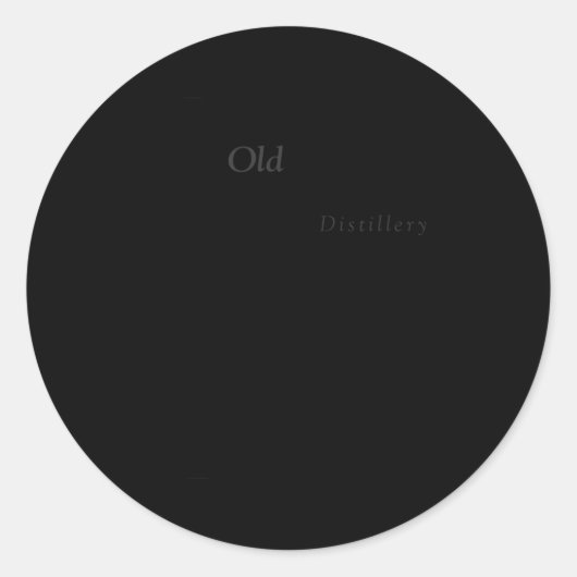 Pappy Bourbon Whiskey Ronde Sticker (Voorkant)