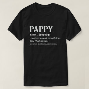 Pappy Definition Funny Betekenis opa Gift T-shirt