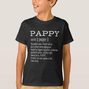Pappy Definition Grandpa Vaderdag Gifts - Mannen T-shirt
