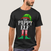 Pappy Elf Matching Family Kerstparty Pajama T-shirt (Voorkant)