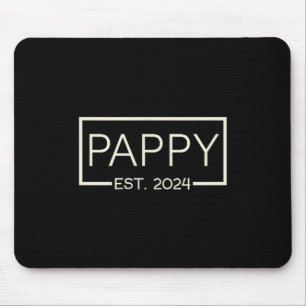 Pappy Est 2024 Nieuwe Vader Vaderdag Mannen Cket  Muismat