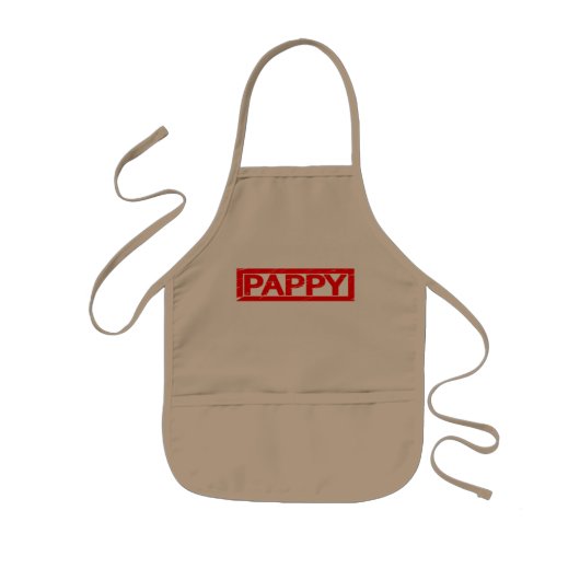Pappy Stamp Kinder Schort (Voorkant)