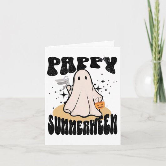 Pappy Summerween van verpleegster Halloween Ghost Kaart (Voorkant)