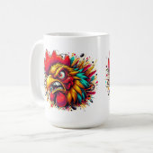 "Pappy the Spirited Rooster" Mug Koffiemok (Voorkant links)