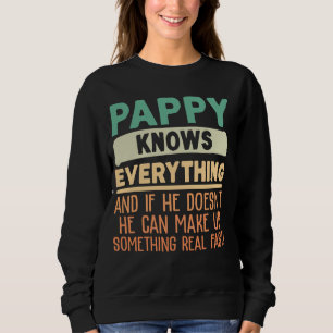 Pappy weet alles van het Shirten van 60th Gifts Fu Trui