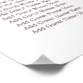 Paprika Bourgogne Floral Mariage XL Tableau de siè (Coin)