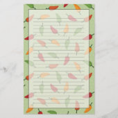 Paprika-patroon Briefpapier (Voorkant)