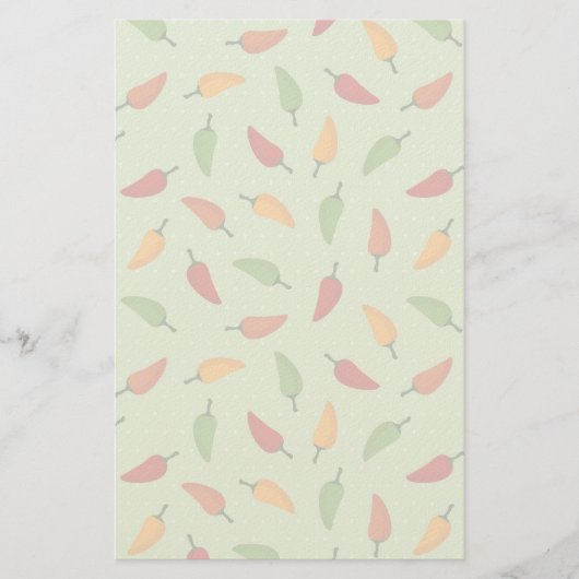 Paprika-patroon Briefpapier (Voorkant)