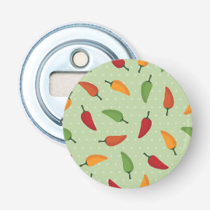Paprika-patroon Button Flesopener