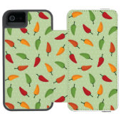 Paprika-patroon Incipio iPhone Portemonnee Hoesje (Agenda Open)