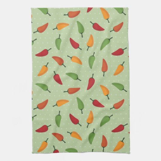Paprika-patroon Theedoek (Verticaal)