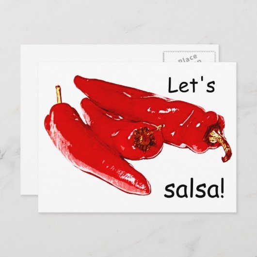 paprika ' s salsa briefkaart (Voorkant / Achterkant)