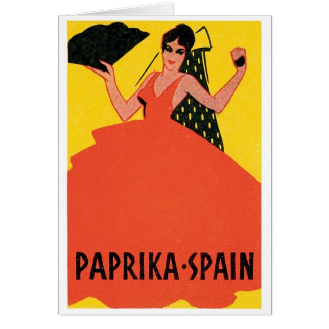 Paprika Spanje  label (Voorkant)