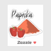 Paprika Spice Jar Sticker (Vel)